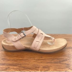 Vionic Womens Rest Lupe Pink Ankle Strap Sandals Size 7.5 Medium (B, M)